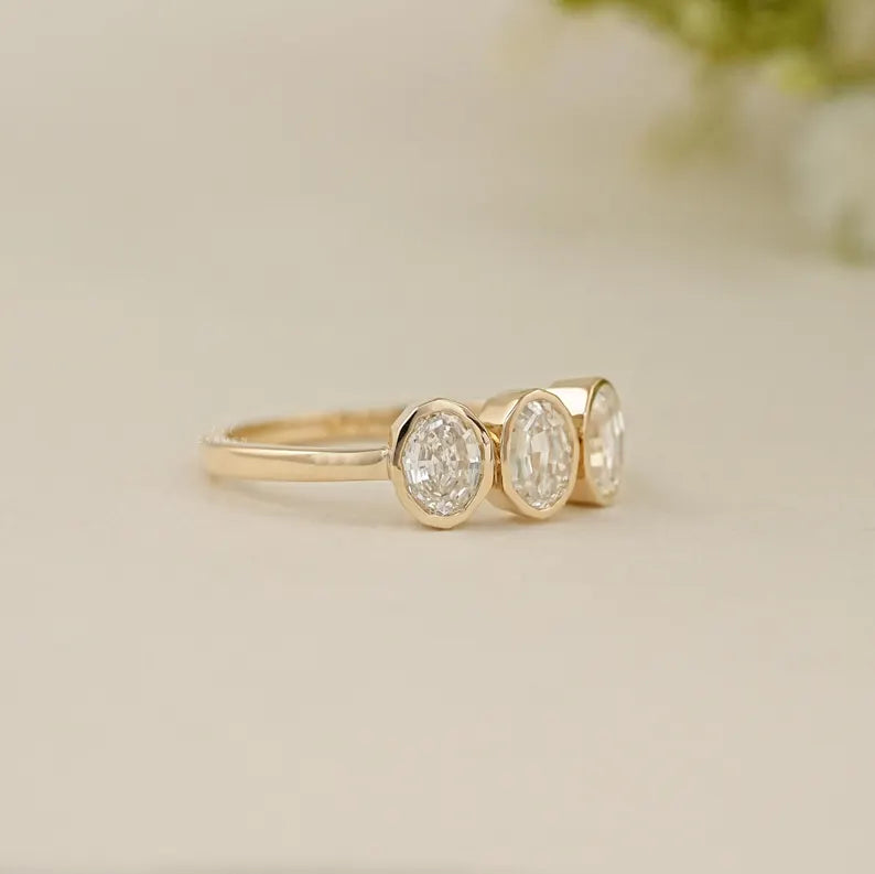 Oval Trilogy Ring