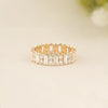 Baguette Round Diamond Band