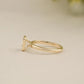 Emerald Bezel Solitaire Ring