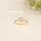 Asscher Double Claw Ring