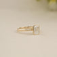 Emerald Bezel Solitaire Ring