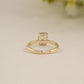 Emerald Bezel Solitaire Ring