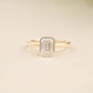 Emerald Bezel Solitaire Ring