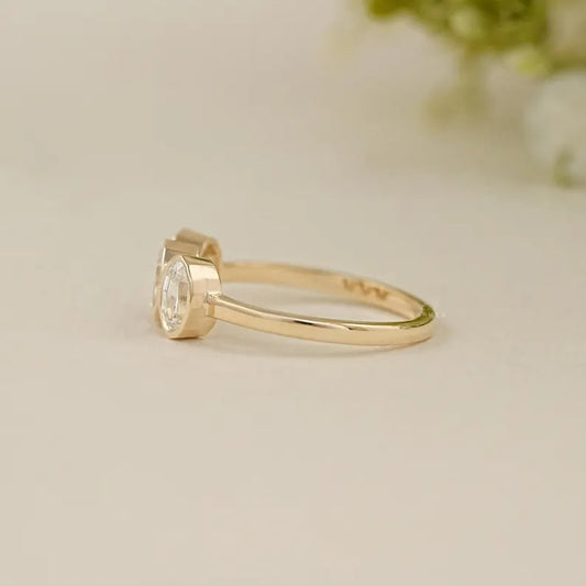 Oval Trilogy Ring