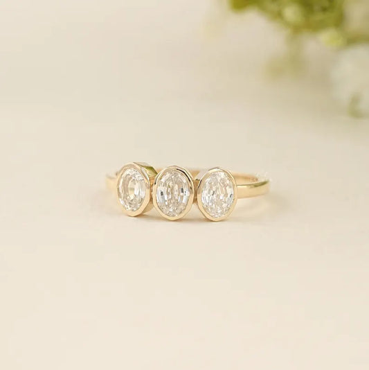 Oval Trilogy Ring