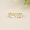 Baguette Round Bezel Band