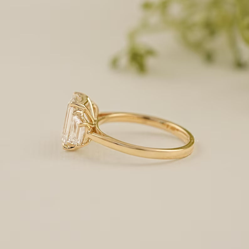 Emerald Trilogy Ring