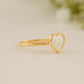 Heart Bezel Solitaire Ring