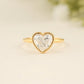 Heart Bezel Solitaire Ring
