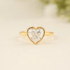 Heart Bezel Solitaire Ring