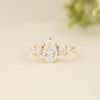 Pear Five Stone Ring