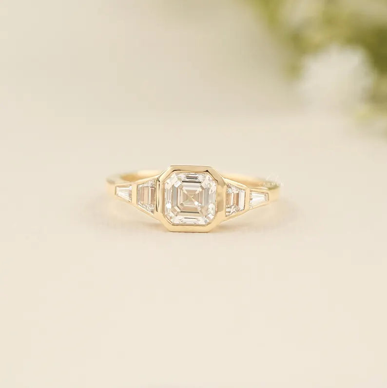 Asscher Five Stone Ring