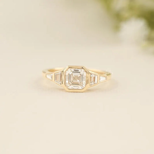 Asscher Five Stone Ring