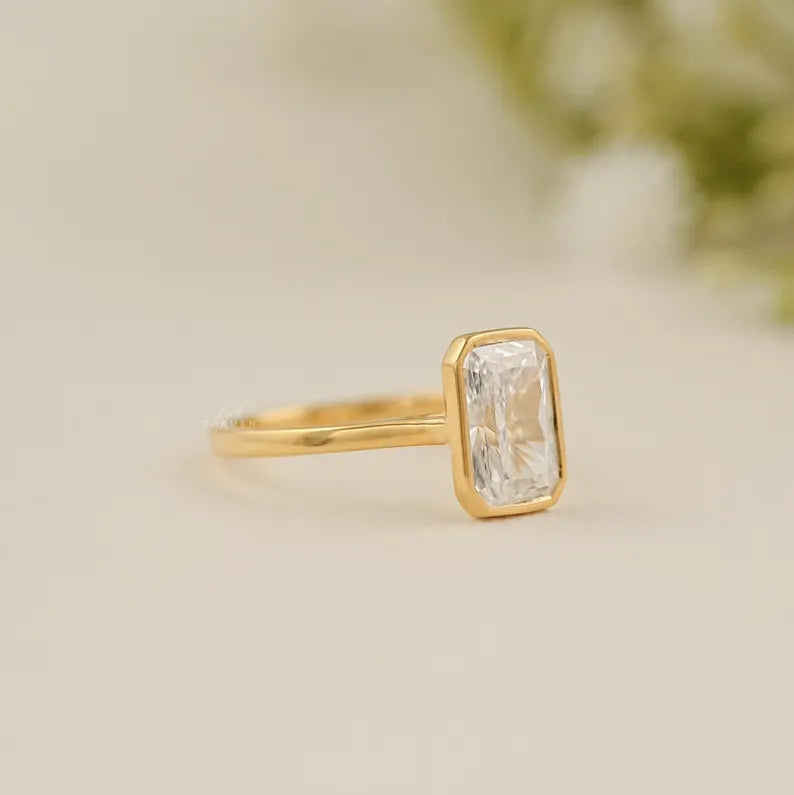 Radiant Bezel Ring