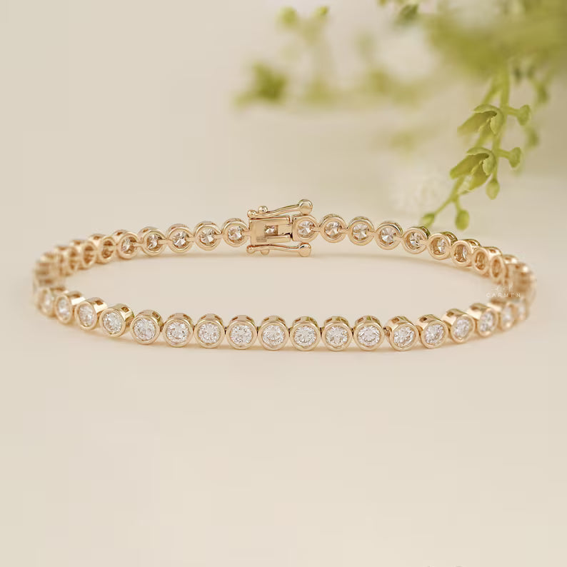 Round Diamond Tennis Bracelet