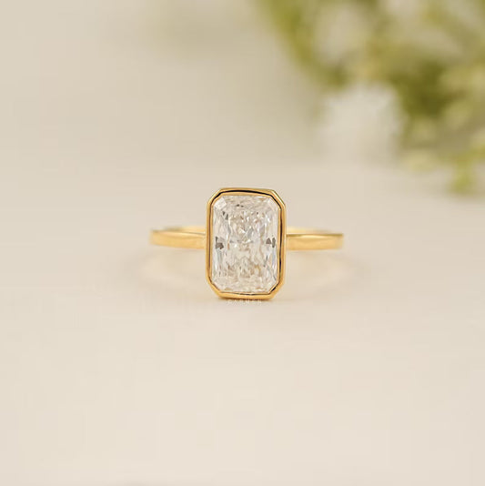 Radiant Bezel Ring