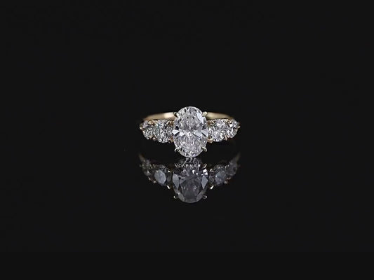 Oval Claw Set Ring