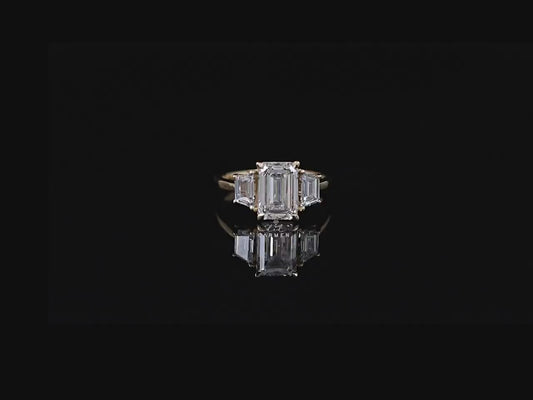 Emerald Trilogy Ring
