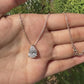 Pear Solitaire Diamond Necklace
