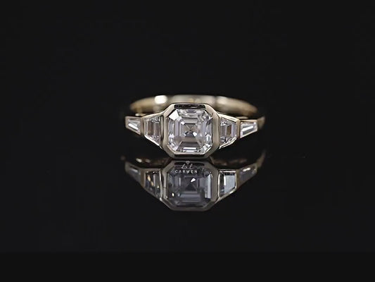 Asscher Five Stone Ring