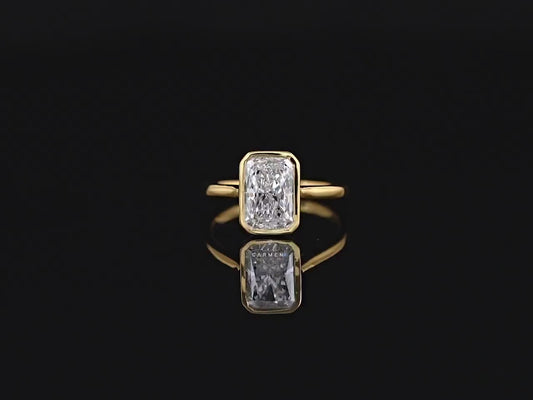 Radiant Bezel Ring
