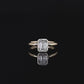 Emerald Bezel Solitaire Ring