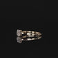 Asscher Double Claw Ring