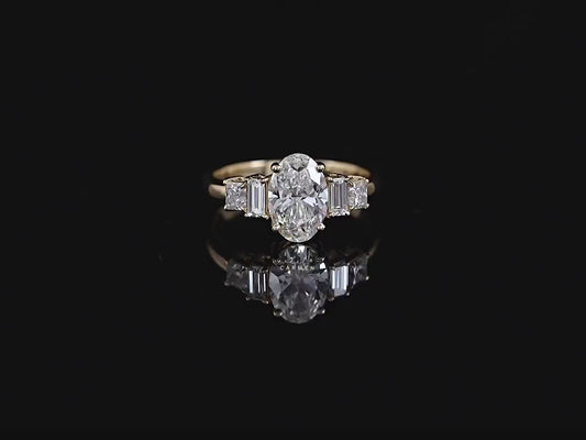 Oval Five Stone Ring
