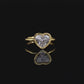 Heart Bezel Solitaire Ring